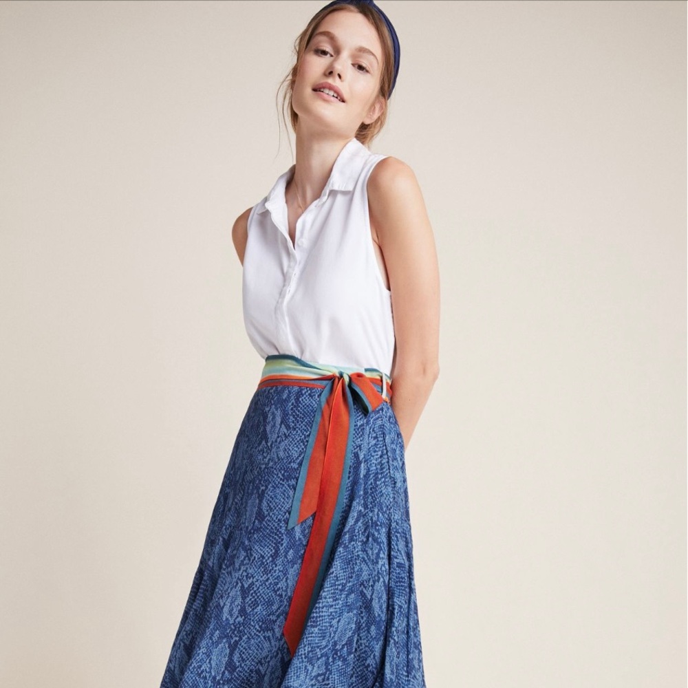 Joni midi wrap skirt